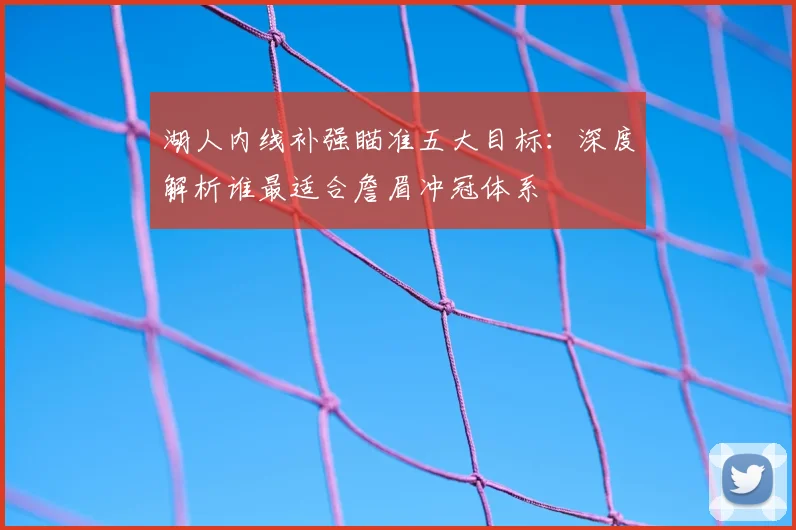 湖人内线补强瞄准五大目标：深度解析谁最适合詹眉冲冠体系